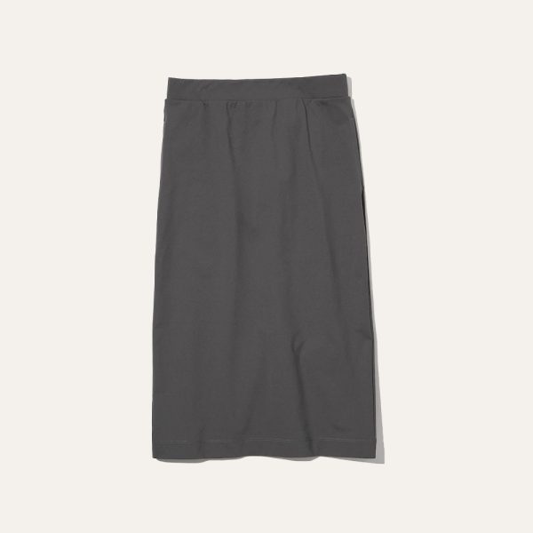 Side Pleated Narrow Skirt